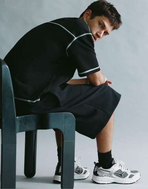 Pull&Bear – Mehrteilige Sneaker in Silber, 7 von 7