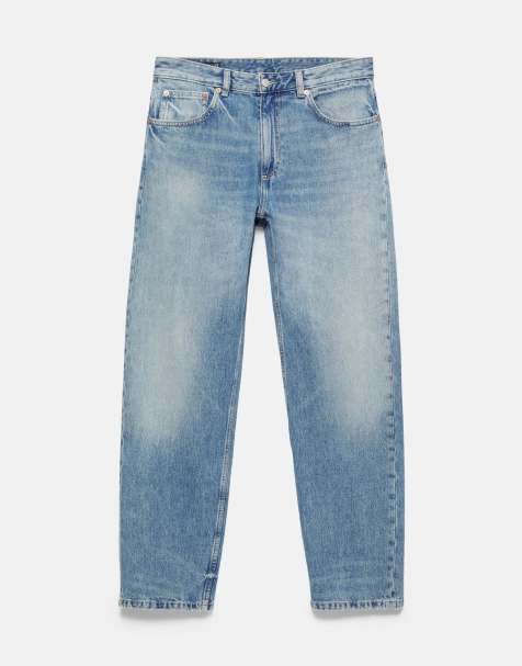 Pull&Bear – Mellanblå jeans med raka ben - view 1