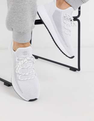 mesh white sneakers