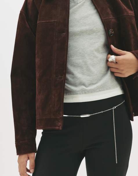 Pull&Bear – Metallic-Gürtel in Silber - view 1