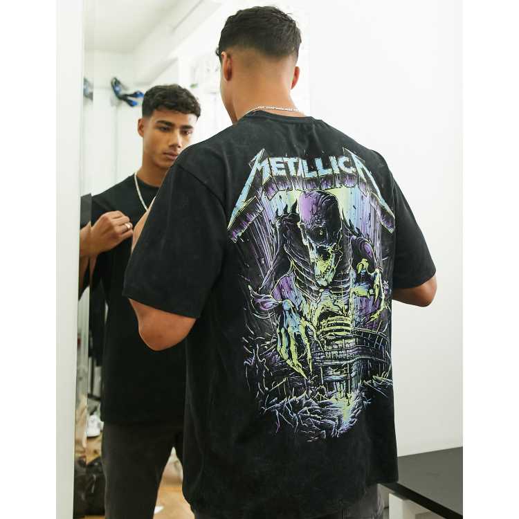 Pull and bear metallica sweatshirt new arrivals