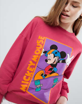 pink mickey sweatshirt