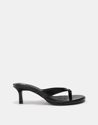 Pull&Bear Mid heel toe thong sandals 