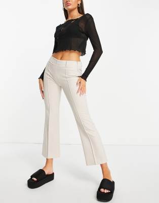 flare mid rise pants