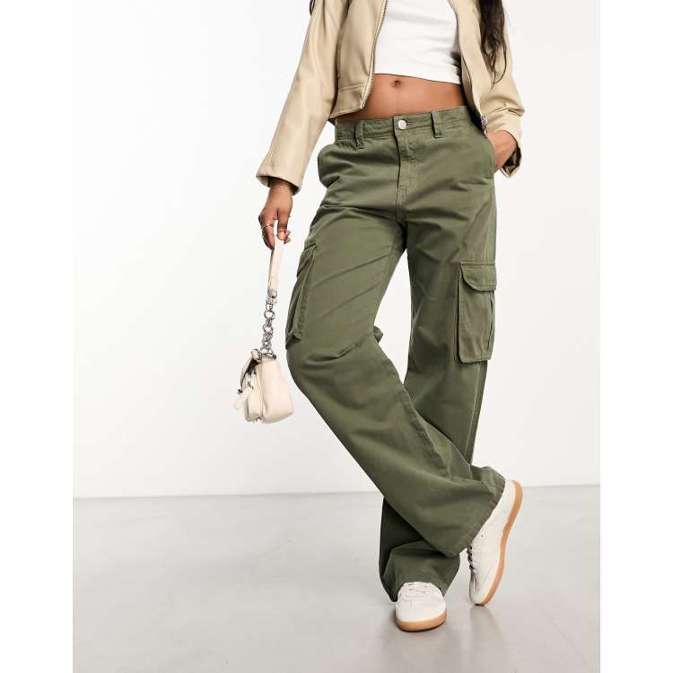 Mid-Rise Cargo Pants for Women