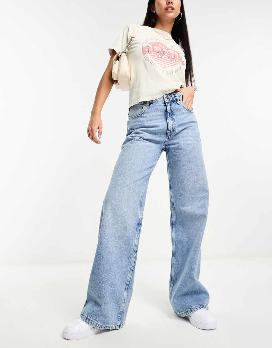 PacSun L Astrid Low Rise baggy Jean in Blue