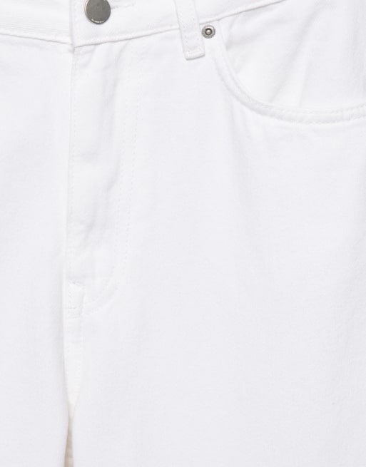 Pull&Bear Mid-waist baggy jeans in white, 7 of 7