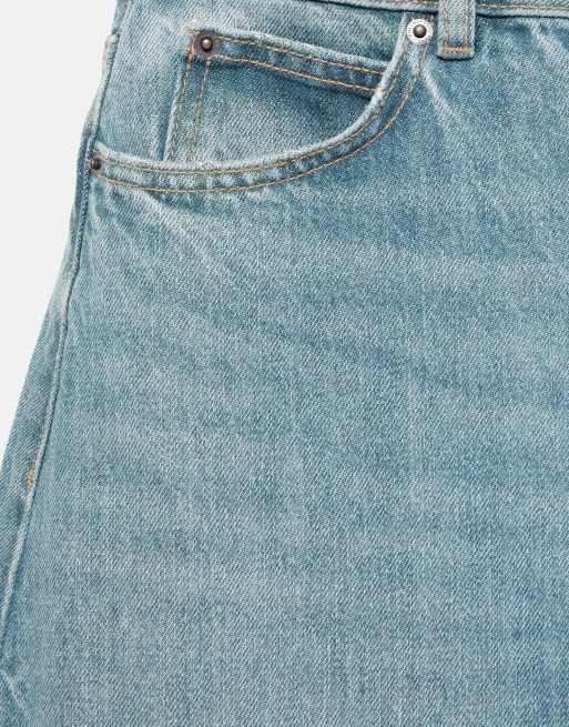Pull&Bear Mid-waist balloon  jeans in greenish blue, 7 of 7