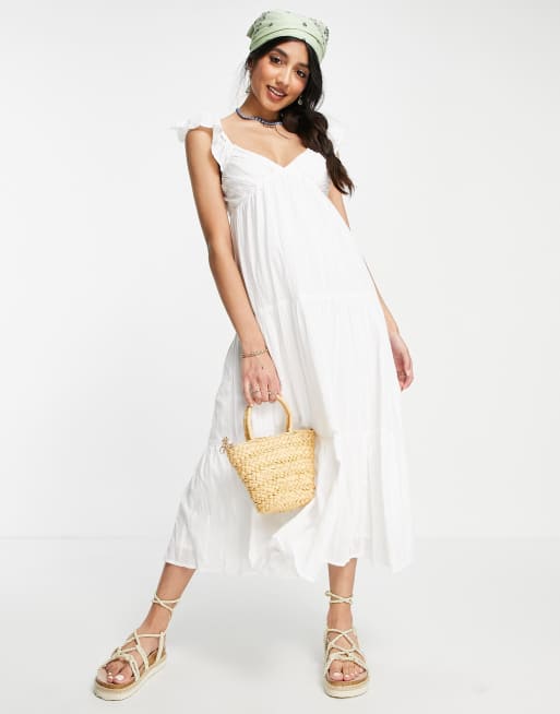 White dress 2025 pull and bear