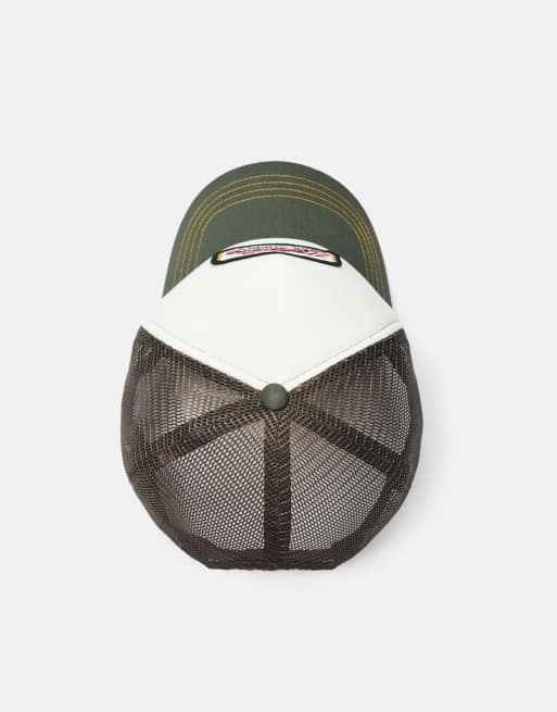 Pull&Bear Midwest trucker cap in faded green, 4 of 4