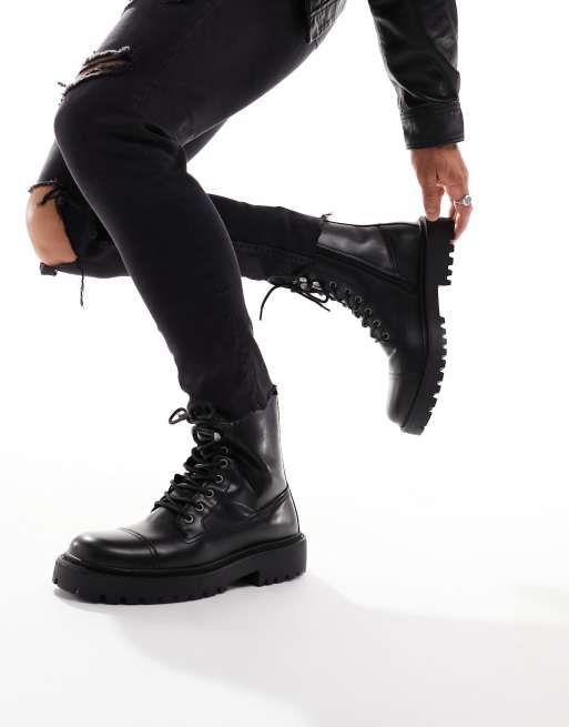 Topshop hot sale military boots