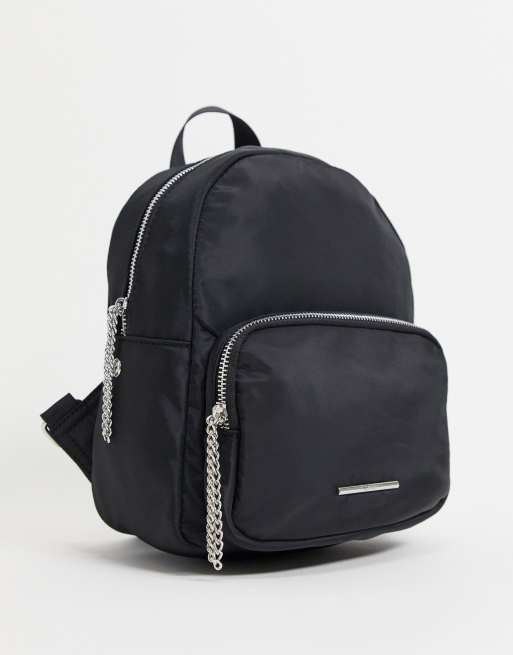 Pull Bear mini backpack in black