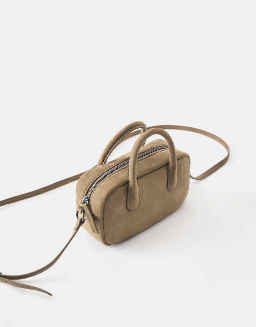 Pull&Bear Mini crossbody bag in camel, 2 of 4