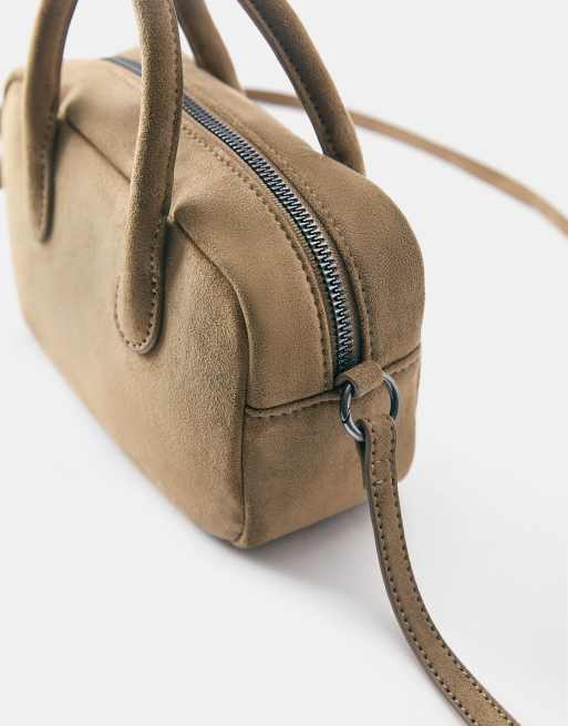 Pull&Bear Mini crossbody bag in camel, 3 of 4
