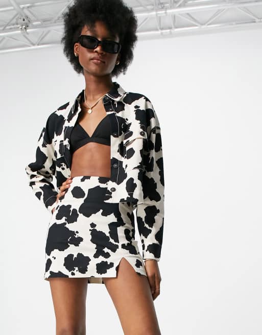 Cow skirt hotsell and top set