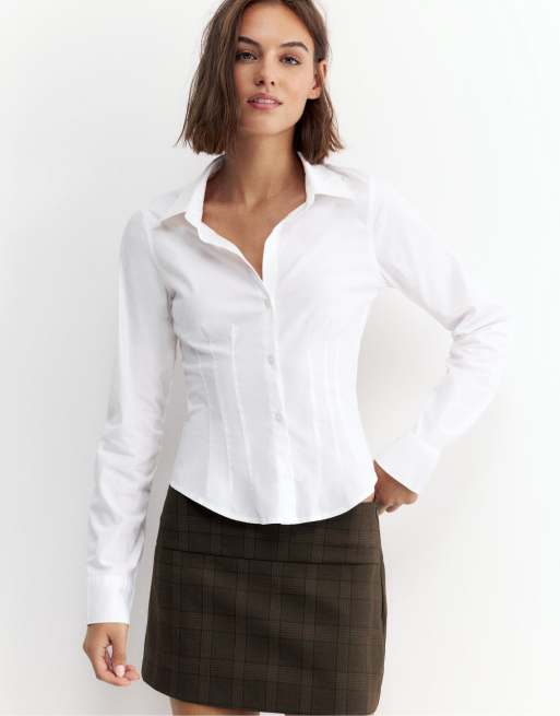 Pull&Bear Mini skort i mørkebrun, 4 af 7