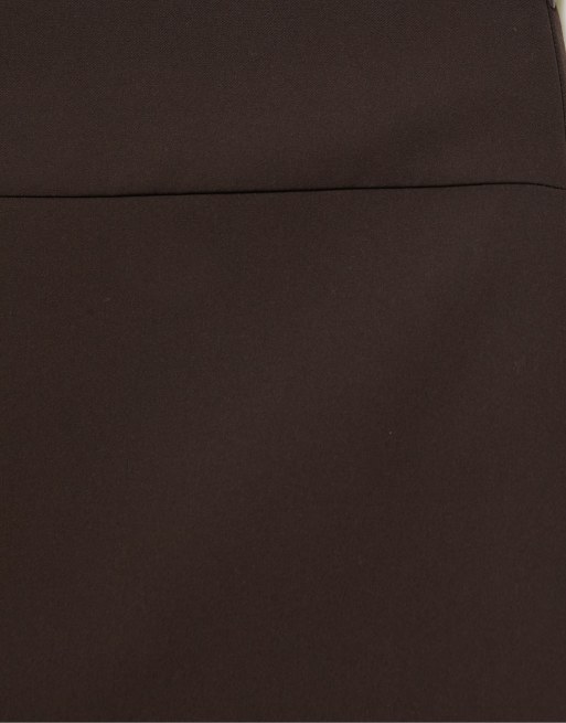 Pull&Bear Mini skort in brown, 6 of 7