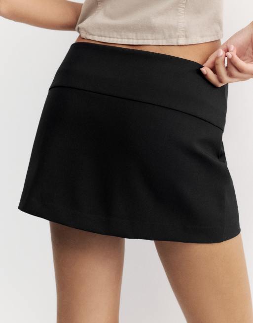 Pull&Bear miniskort i svart, 3 av 7