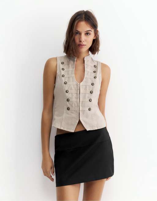 Pull&Bear miniskort i svart, 4 av 7