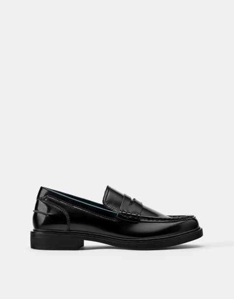 Pull&Bear mocassini college neri - view 1