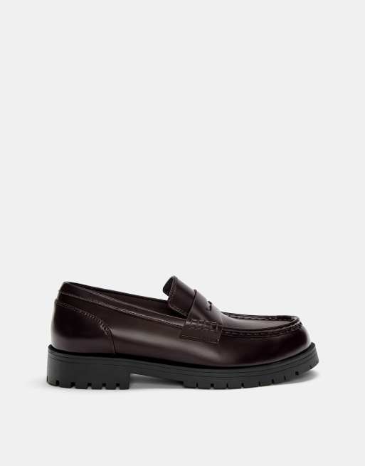 Pull&Bear - Mocassini color granata