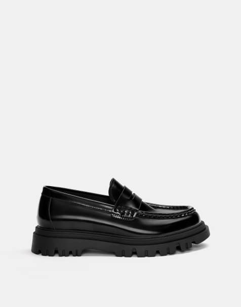 Pull&Bear - Mocassins à semelle chunky - Noir - view 1