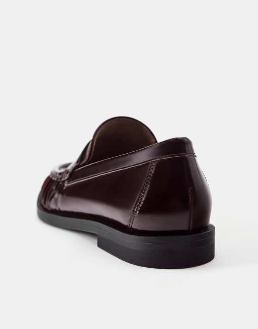 Pull&Bear mocassins penny bordeaux, 3 de 4