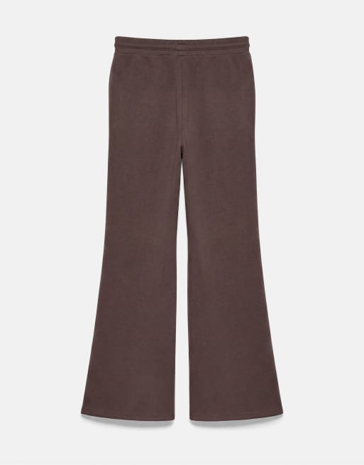 Pull&Bear Modal bukser med svaj i brun, 7 af 7
