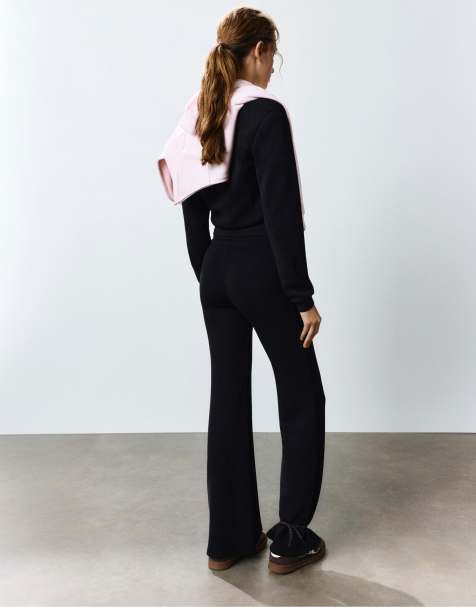 Pull&Bear modal jersey set in black - view 1