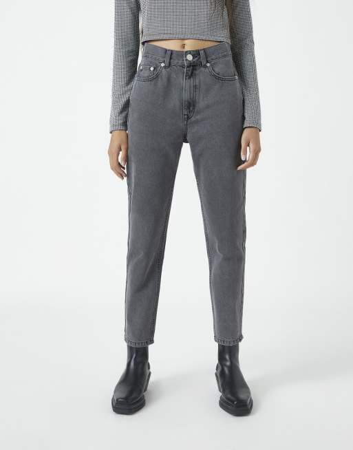 Dark grey shop mom jeans