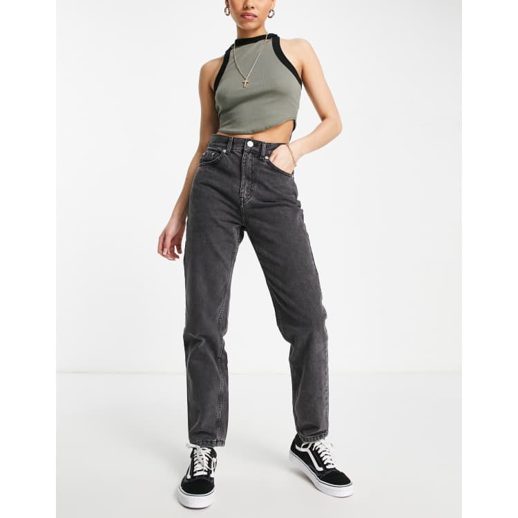 Asos mom best sale jeans black