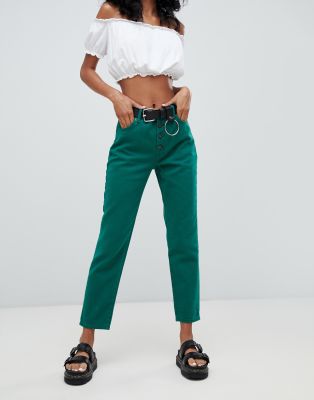 green mom jeans