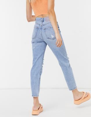 asos pull and bear mom jeans