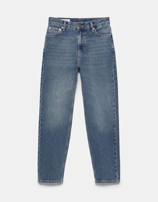 Pull&Bear - Mørkeblå højtaljede mom-jeans, 6 af 7