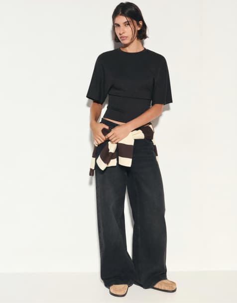 Pull&Bear - Mørkegråt sæt i modal - view 1