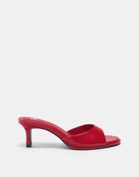 Pull&Bear - Mules à talon haut - Imprimé - view 1