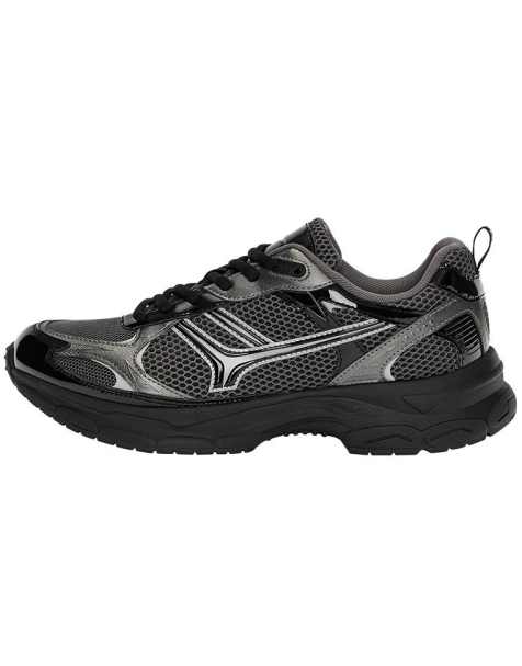 Pull&Bear Multi-panel trainers in black - view 1