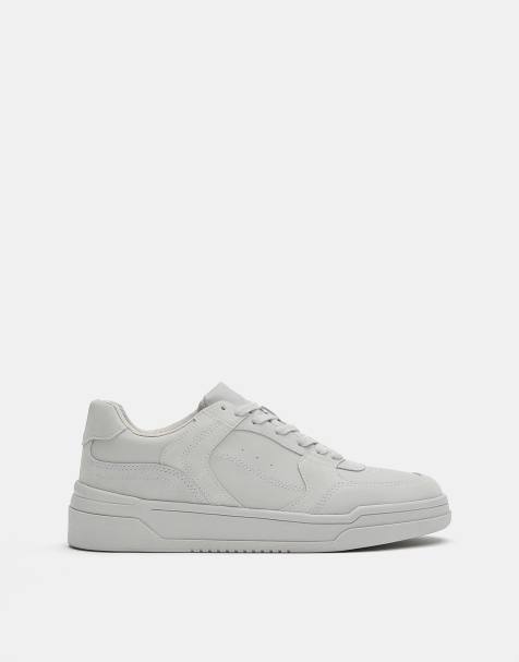 Pull&Bear – Multi-piece – Grå sneakers med grov sula - view 1
