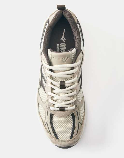 Pull&Bear Multi-piece trainers in ecru, 3 of 6