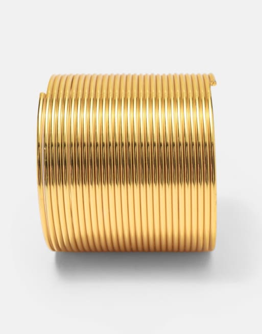 Pull&Bear Multi-strand bracelet in gold, 2 of 3