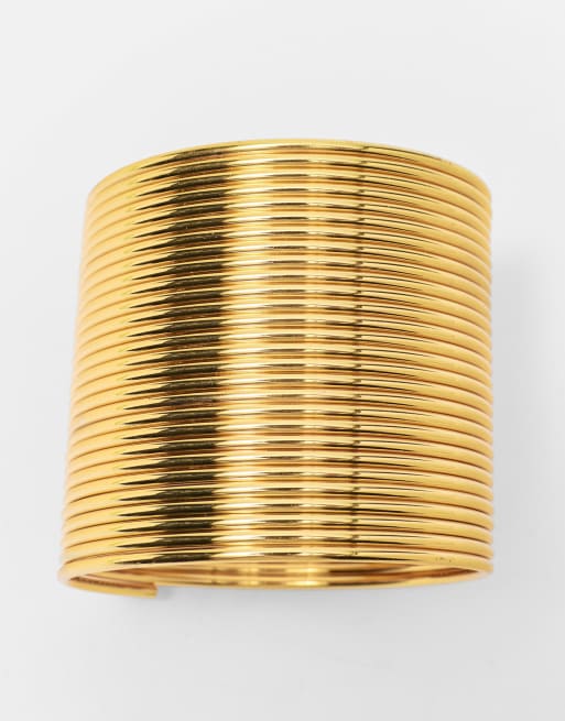 Pull&Bear Multi-strand bracelet in gold, 3 of 3