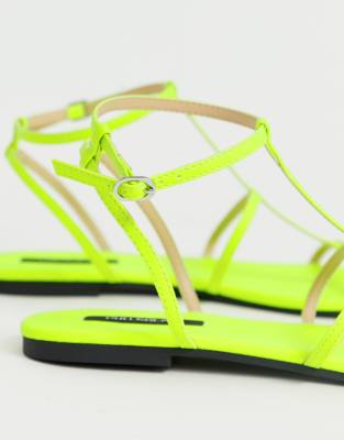 neon green flip flops