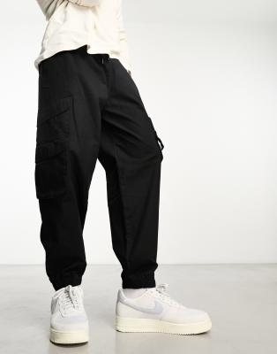 Pull&Bear multipocket cargo in black - ASOS Price Checker