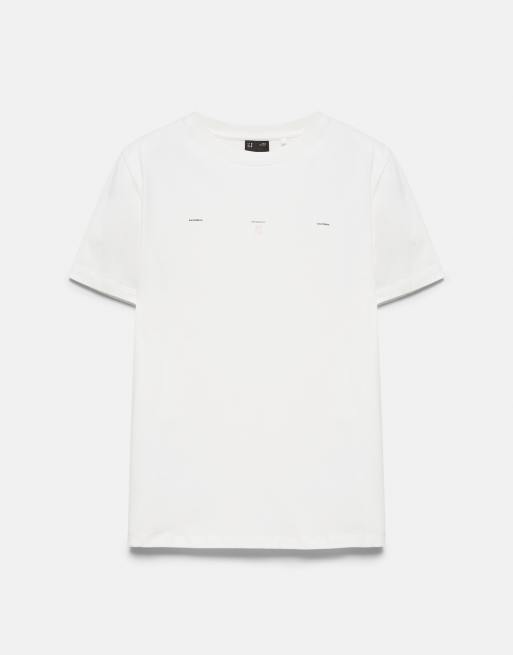 Pull&Bear Muskelshirt mit Slogan in Weiß, 5 von 7