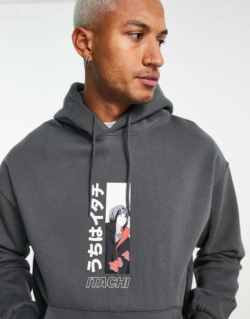 Grey naruto online hoodie