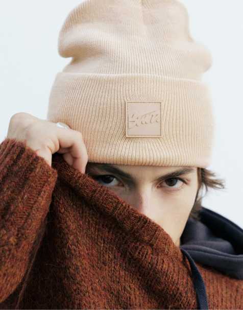 Pull&Bear – Naturvit mössa - view 1