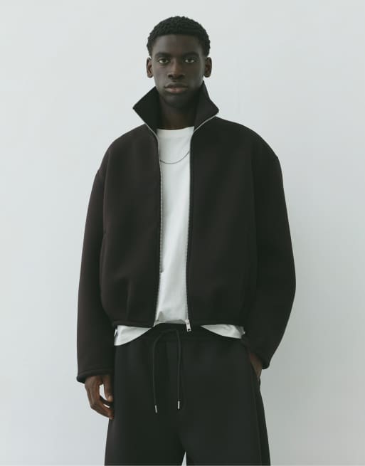 Pull&Bear relaxed set in brown, 2 of 3