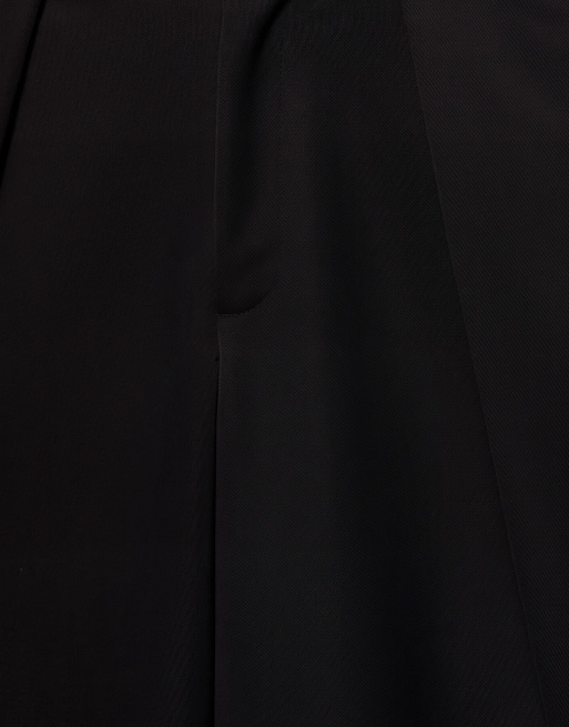 Pull&Bear - Nette broek met vouwnaden in zwart, 7 van 7