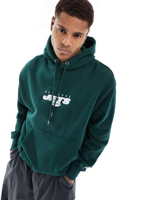 Pull&Bear New York Jets hoodie in bottled green