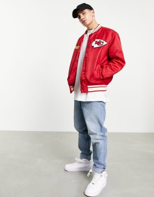 pull and bear red bomber jacket